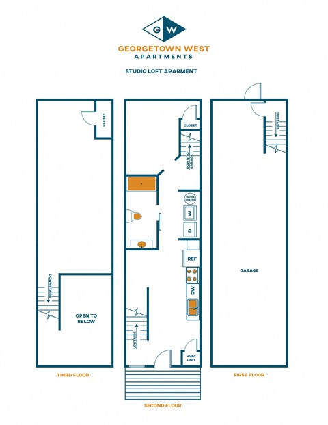 Floor plan for studio, 1 bath, 912 sqft